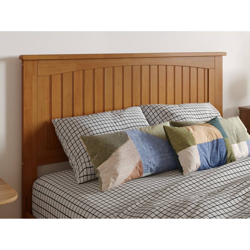 Malta Platform Bed with Panel Footboard and Twin Trundle