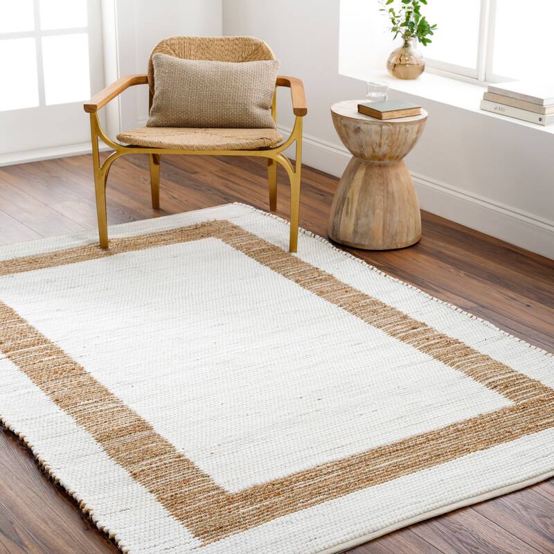 Livabliss Jean Modern & Contemporary Area Rug - White - 9' x 12'
