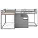 preview thumbnail 15 of 16, Metal Twin-over-Twin Bunk Bed with Guardrails, Separable into 2 Beds, Space-Saving