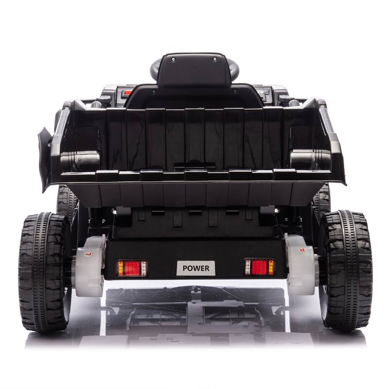 12V Kids Ride On Dump Truck W/Parents Control,2wd,Rear-Wheel Suspension,Electric Dump Bed And Extra Shovel,For Kids 3-5