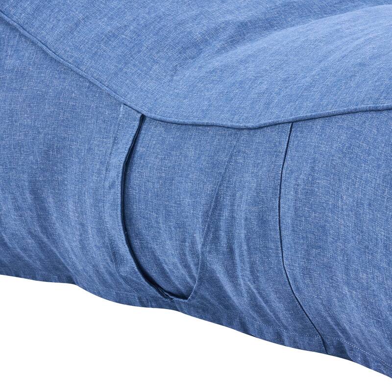 Christopher Knight Home- Fiano Fabric Outdoor Bean Bag Lounge Chair