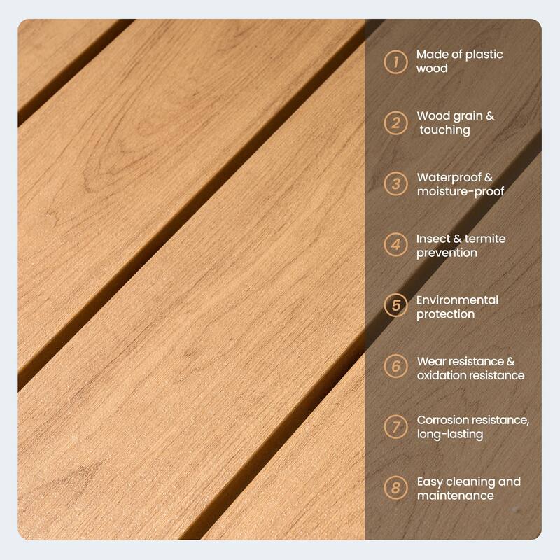 7-Piece Outdoor Dining Set Aluminum Dining table with Stackable Chairs