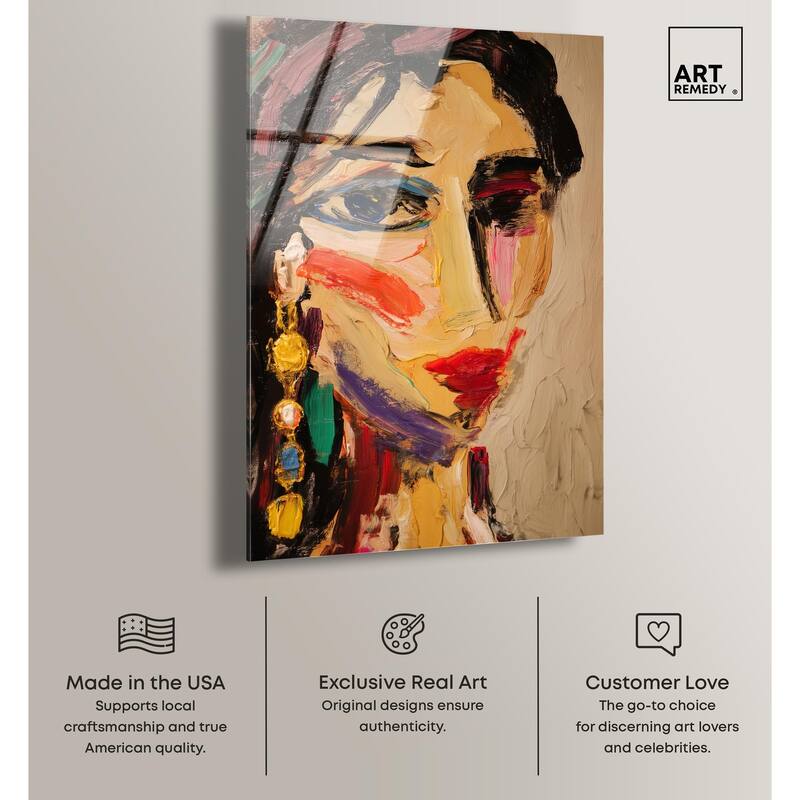 Colorful Expression I Acrylic by Art Remedy, Ready to Hang