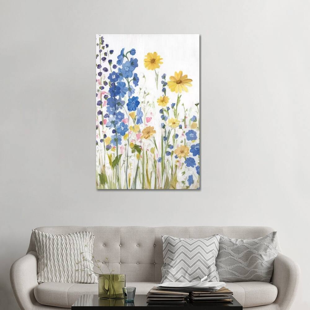 iCanvas "Periwinkle Wildflowers I" by Sandra Iafrate Canvas Print