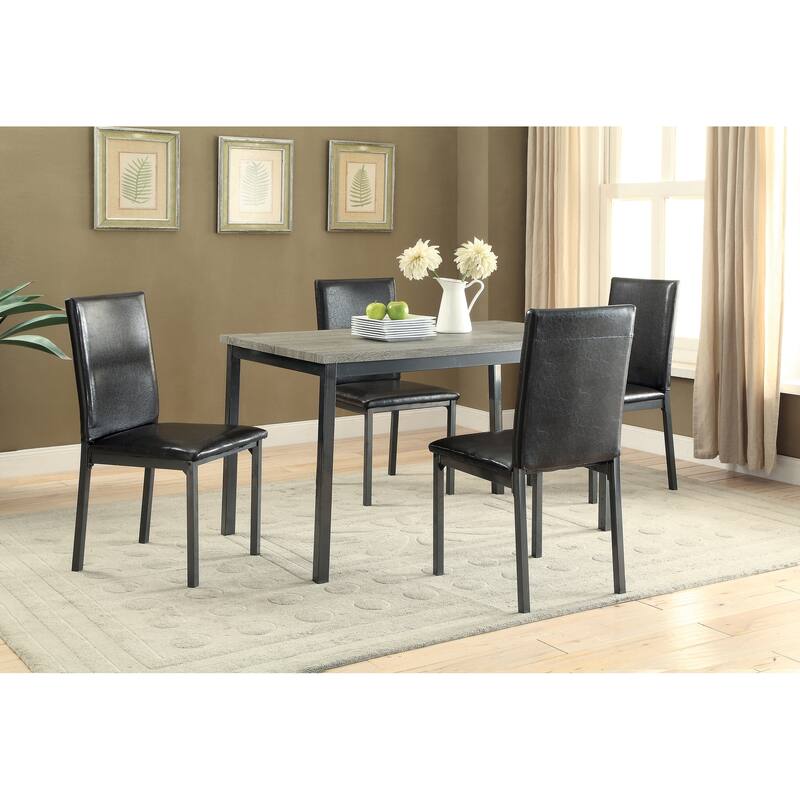 Hadsten Black Upholstery Dining Chairs (Set of 4) Bed Bath & Beyond