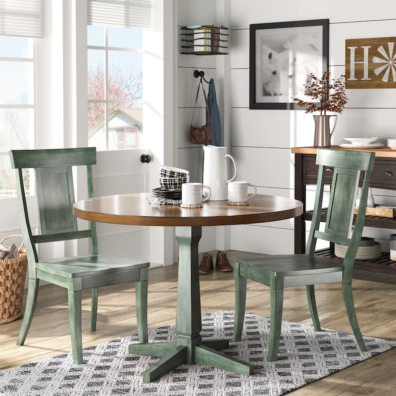 Eleanor Panel Back Wood Dining Chair (Set of 2) by iNSPIRE Q Classic