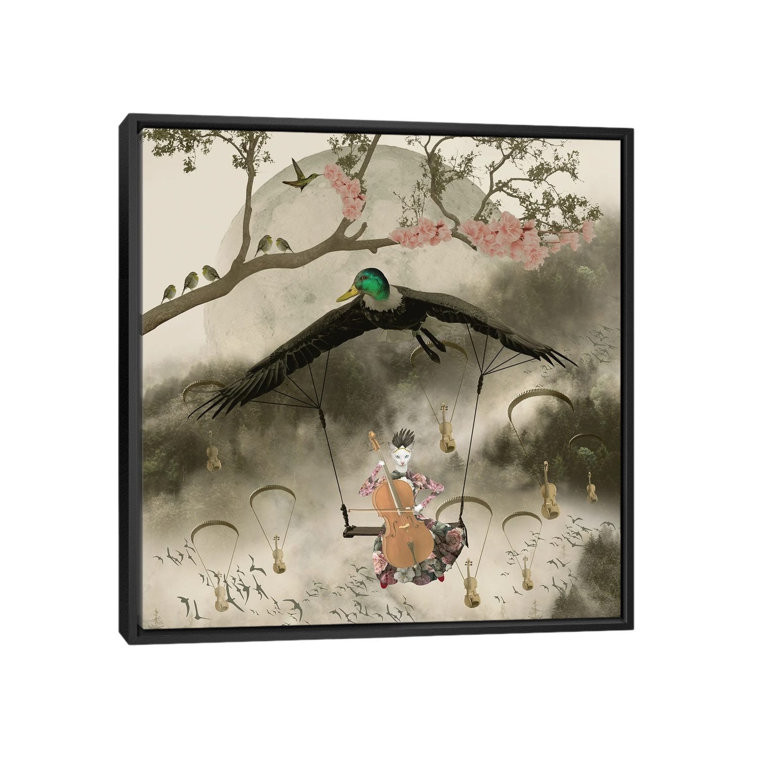 iCanvas "Swing" by Caroline Keslassy Framed