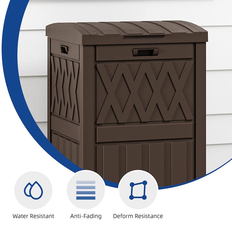 Outdoor Trash Can Deck Box