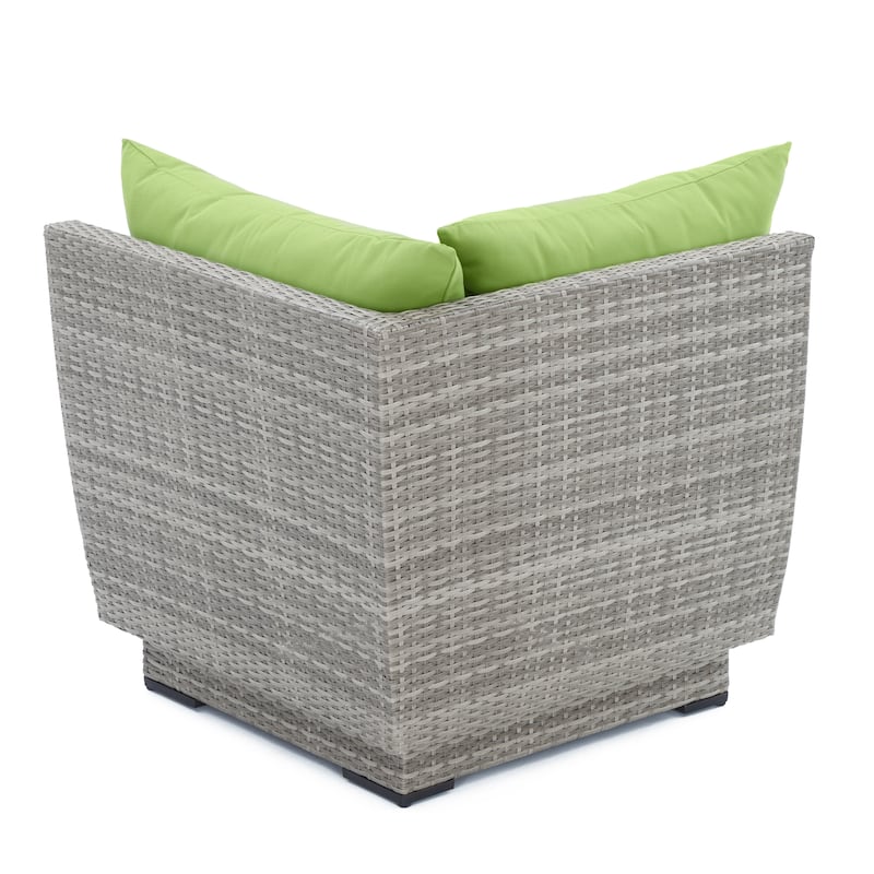 Cannes 6 Piece Sunbrella Outdoor Patio Sectional & Table