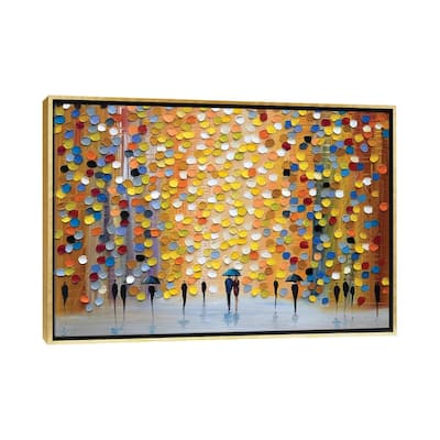 iCanvas "Lovely Rain" by Ekaterina Ermilkina Framed Canvas Print