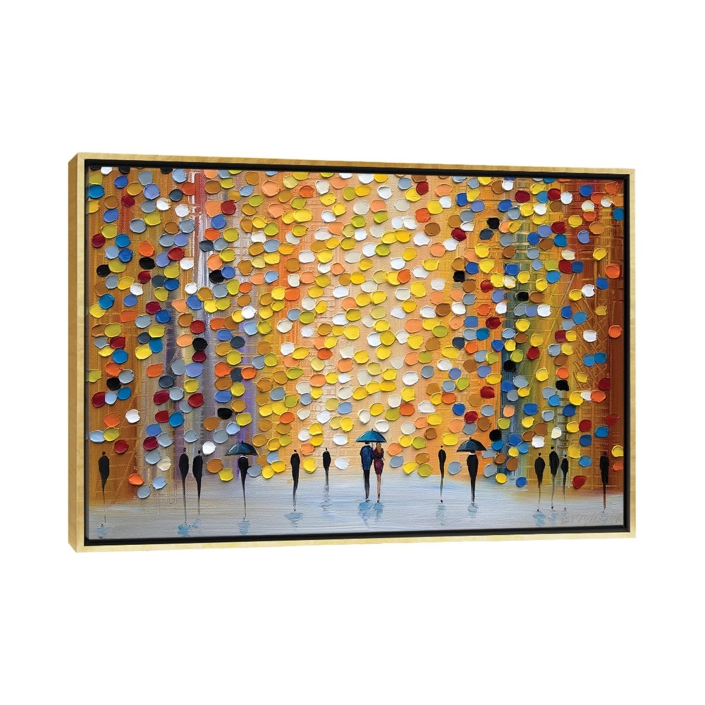 iCanvas "Lovely Rain" by Ekaterina Ermilkina Framed Canvas Print