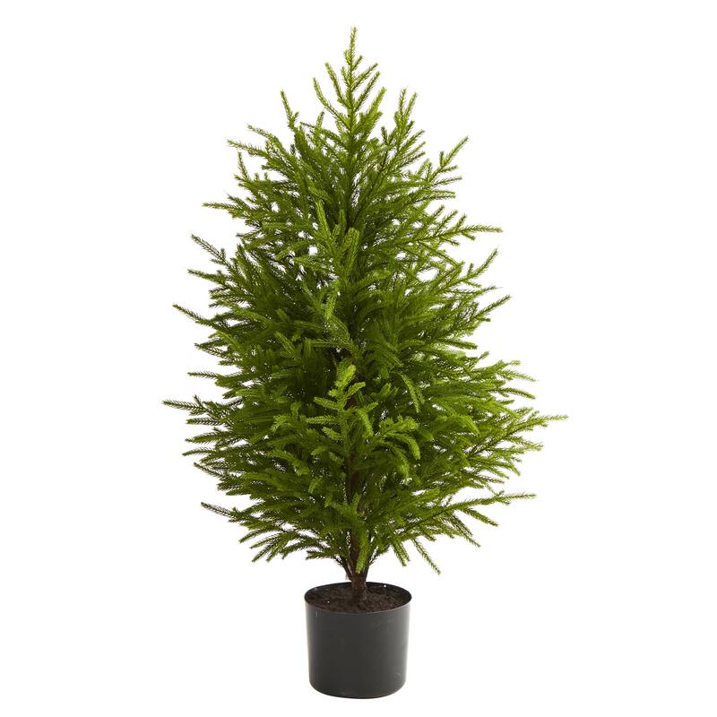 40In Artificial Christmas Tree - Handmade Pine Look Holiday Decor - Green - 31-40 Inches