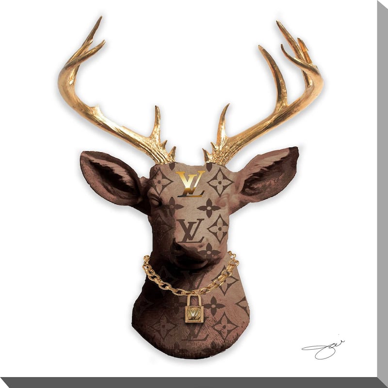 "Louis Vuitton Deer" by Jodi Print on Canvas