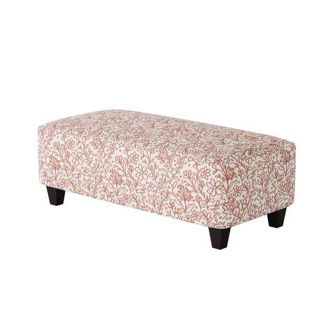 Clover Coral 49" Wide Cocktail Ottoman