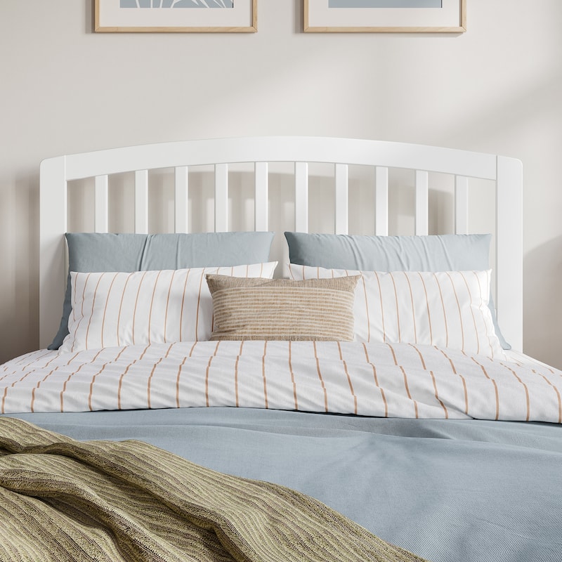 Quincy Full Solid Wood Low Profile Platform Bed in White