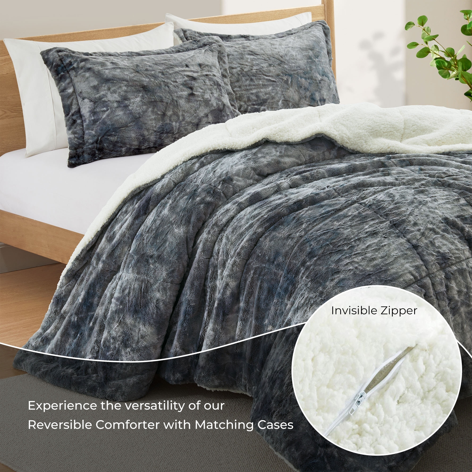 Bed bath and beyond sherpa comforter store