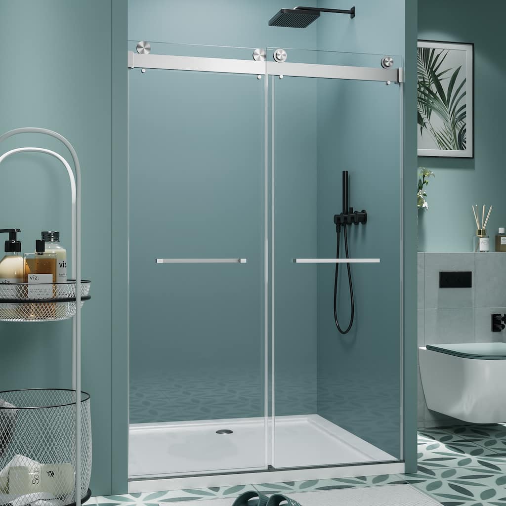 Frameless Double Sliding Shower Door