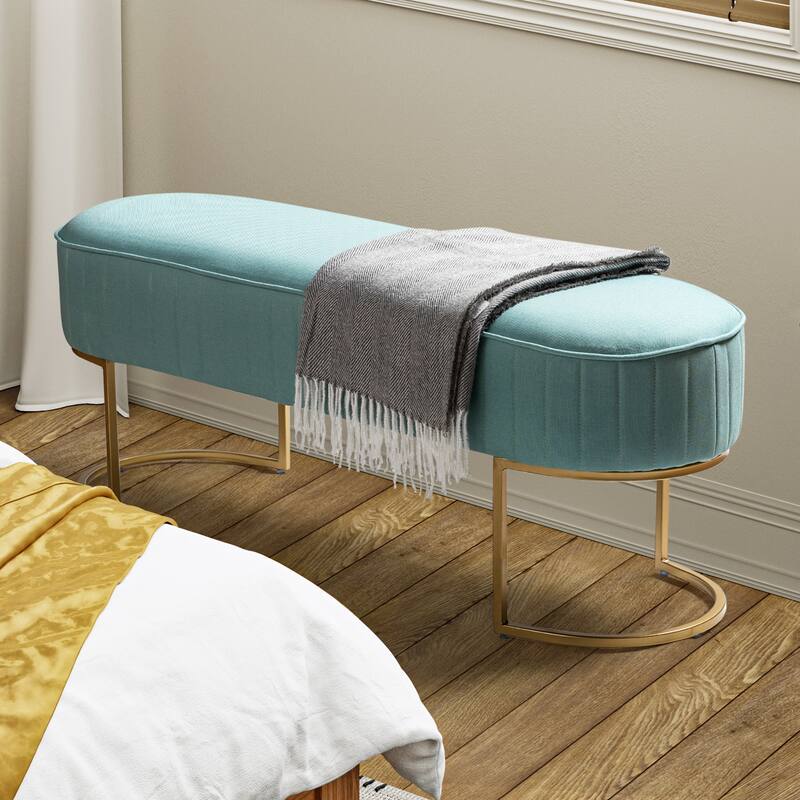 Justo 48" Wide Bench with Metal Base