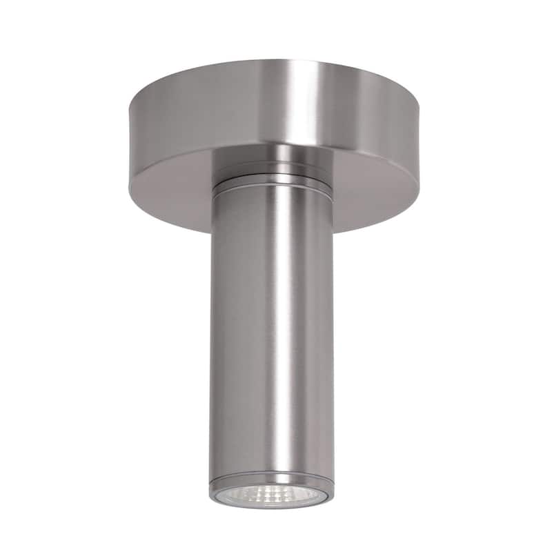 AFX BVYW0608LAJUD Beverly 6" Wide LED Flush Mount Outdoor Ceiling - Satin Nickel