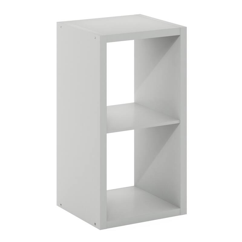 Furinno Cubicle Open Back Decorative Cube Storage Organizer, 2-Cube
