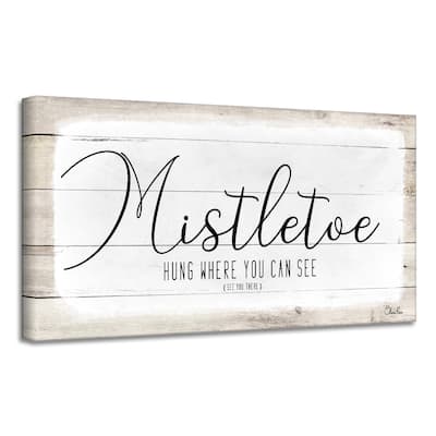 Ready2HangArt 'Mistletoe' Holiday Canvas Wall Art by Olivia Rose