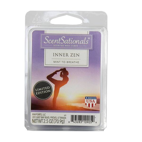 Scentsationals Inner Zen 2.5 oz Fragrant Wax Melts, 6 Scented Wax Cubes