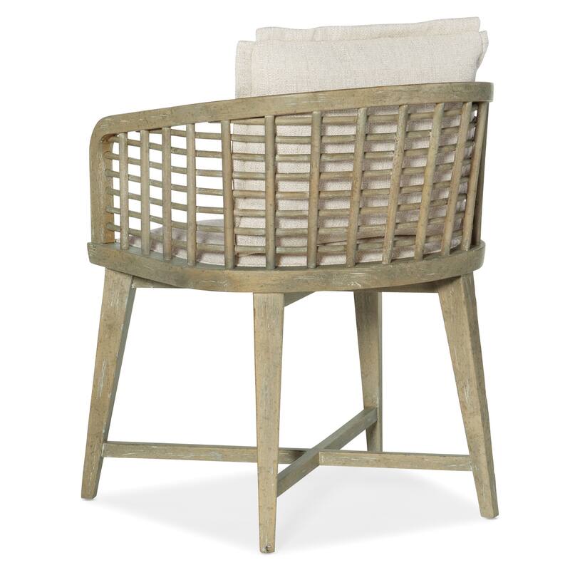 Hooker Furniture Surfrider 26" Wide Coastal Casual Lattice Cane Barrel