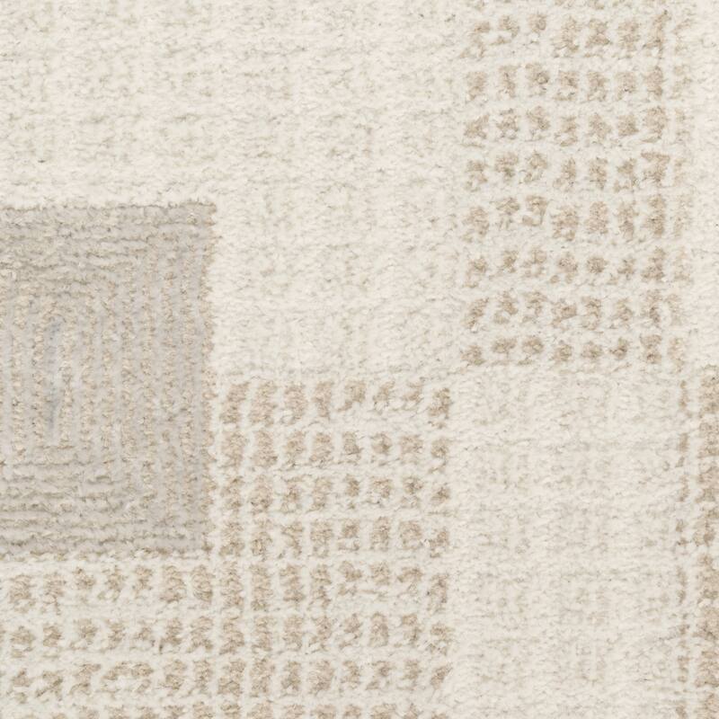 Nourison Nordic Indoor only Beige Geometric Area Rug