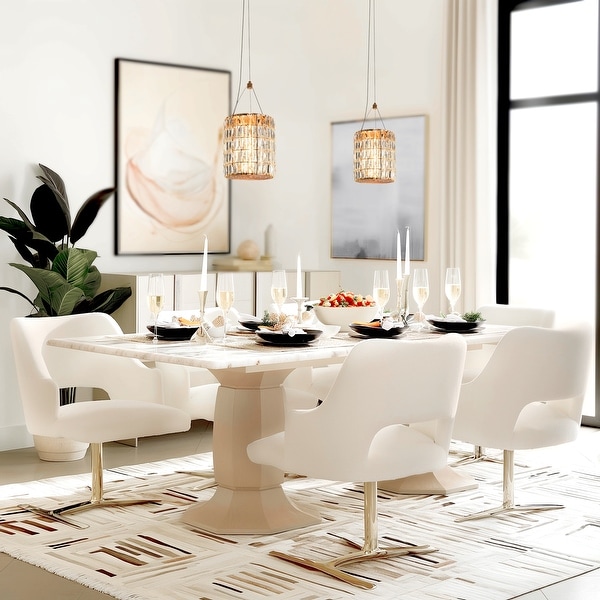 Lnc Modern Glam LED 1 Light Crystal Drum Island Pendant Rose Gold Island Lights for Dining Room D9.1 inch h75.9 inch Max Size D9.1 H75.9 Max