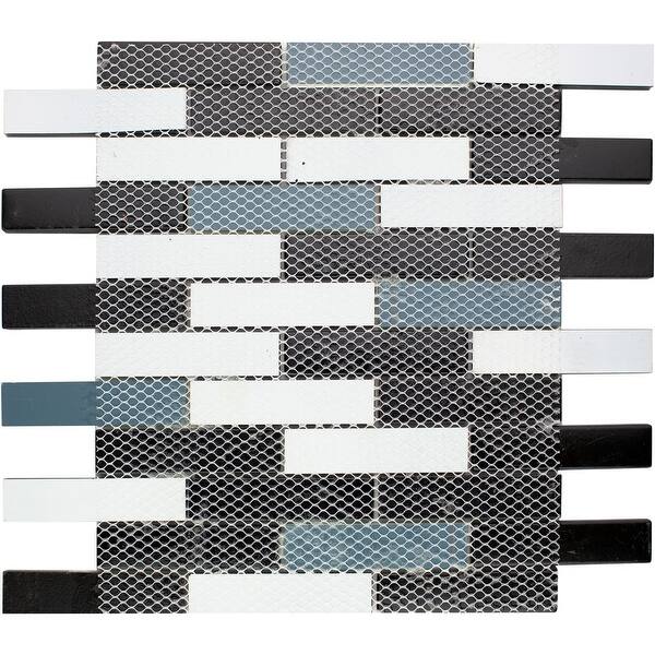 Shop Tilegen Paint Effect Brick 2 X 4 Glass Mosaic Tile In