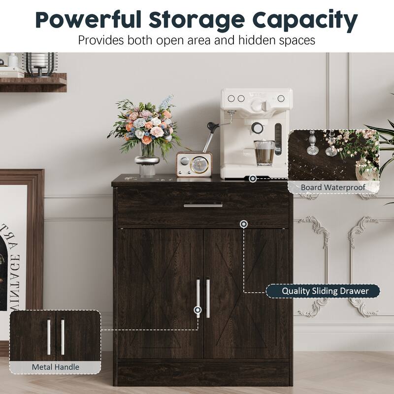 Futzca Sideboard Buffet Cabinet, Kitchen Storage Cabinet