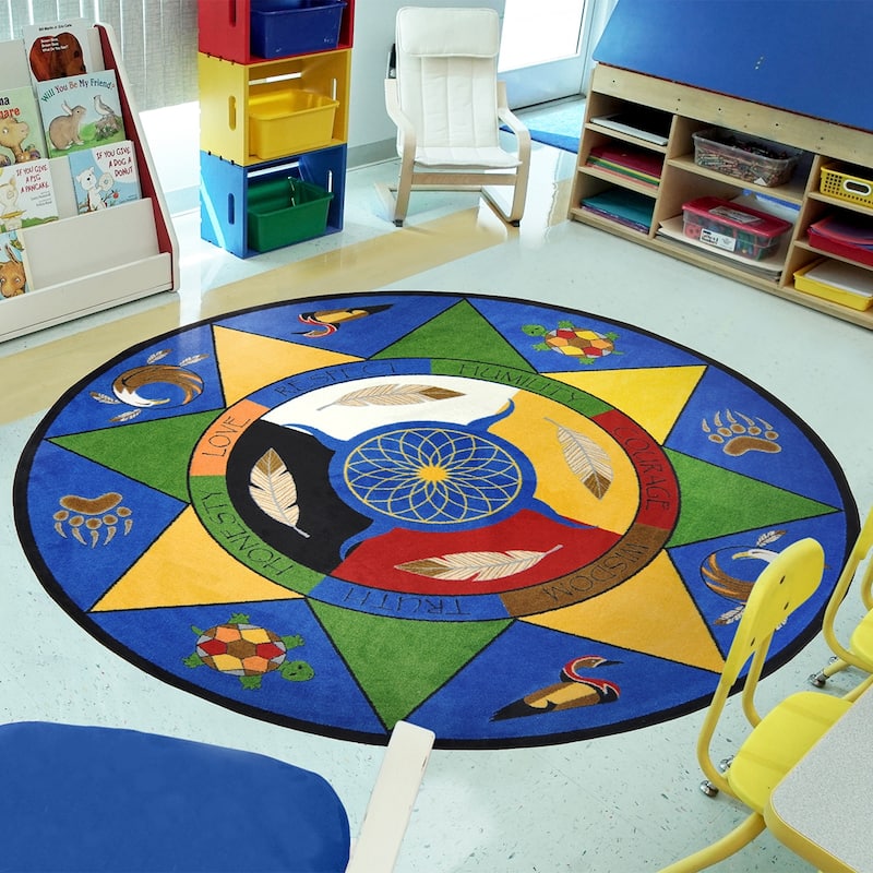 Spirit of Truth Multi Educational Nylon Area Rug
