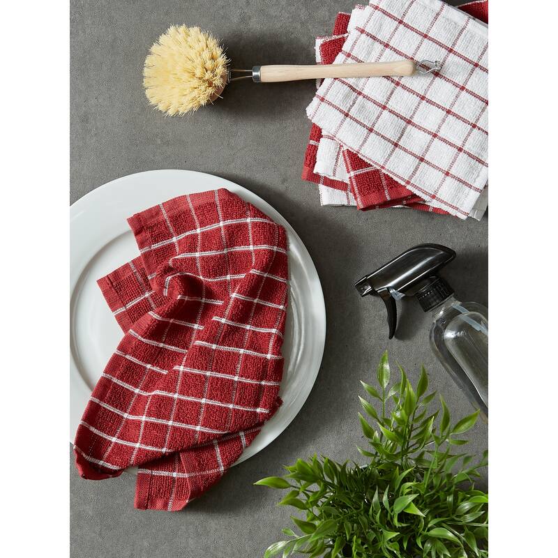 DII Artichoke Combo Windowpane Dishcloth (Set of 6)