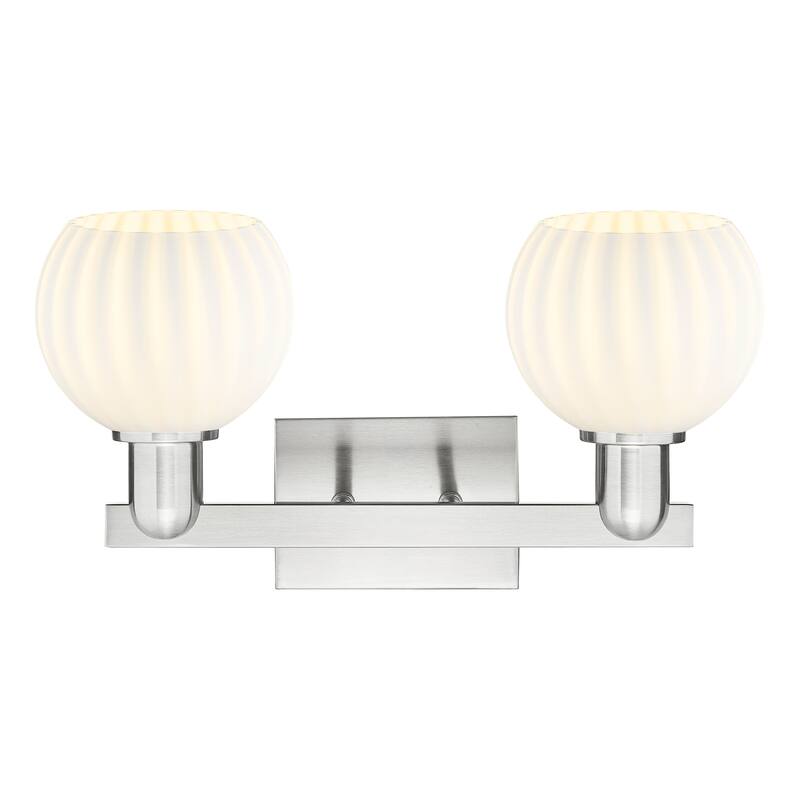 Innovations Lighting Endless Possibilities Arcadia - White Venetian - 2 Light 17" Bath Vanity Light