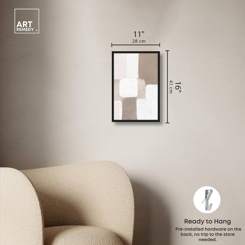 Stucco Squares I Canvas by Art Remedy