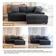 preview thumbnail 69 of 116, Modular Armchair and Ottoman Set with Adjustable Headrest, Flannel Upholstery