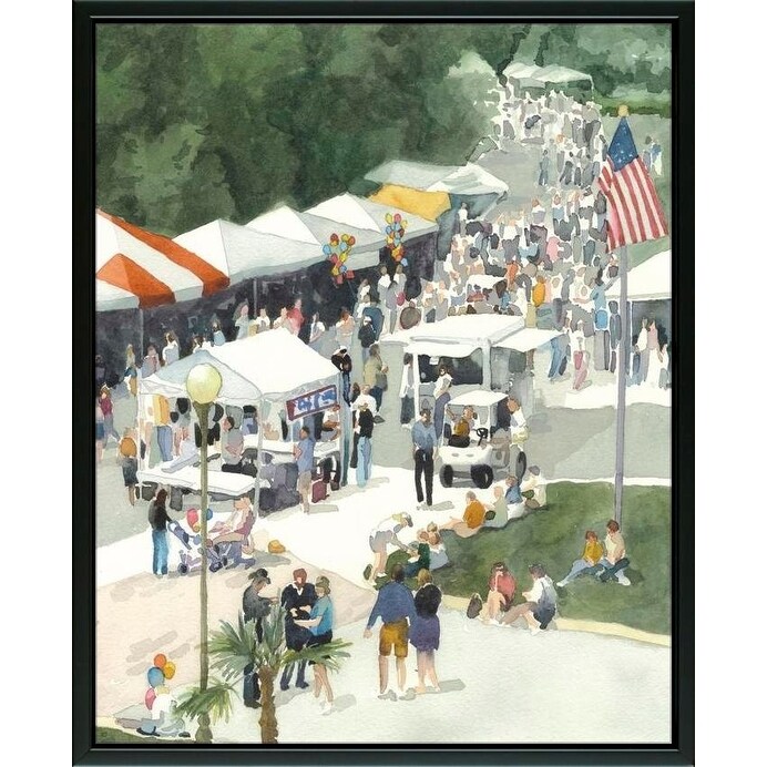 Shop Easy Art Prints Edie Fagan S Street Party Ii Premium Canvas