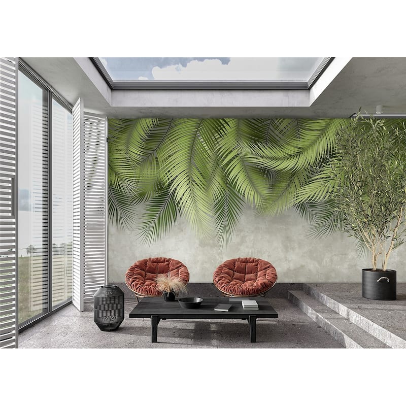 Tropical Palm Leaf Wallpaper Mural