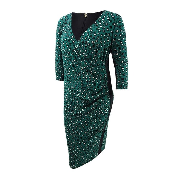 plus leopard midi dress