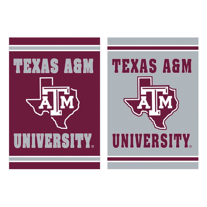 Embossed Suede Flag, Garden Size, Texas A&M