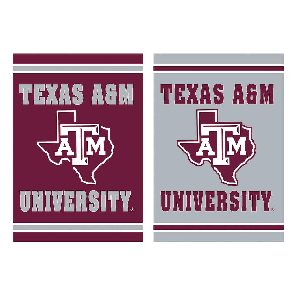 Embossed Suede Flag, Garden Size, Texas A&M