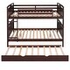 preview thumbnail 7 of 7, Full-Over-Full Size Sturdy Wooden Bunk Bed with Twin size Trundle,Separable Bunk Bed for Bedroom