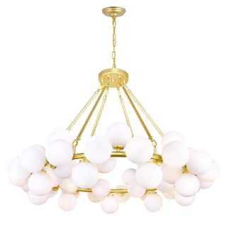 Arya 45 Light Satin Gold Chandelier - Satin Gold