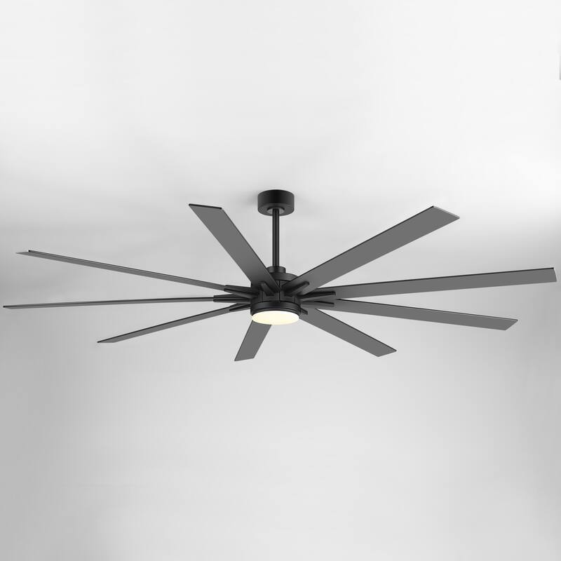 36/42/52/56/72/84-Inch Reversible 3/5/9-Blade Integrated LED Ceiling Fan with Light Remote
