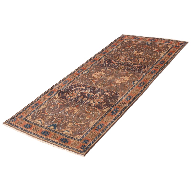 ECARPETGALLERY Hand-knotted Andelz Grey Wool Rug - 4'4 x 9'9