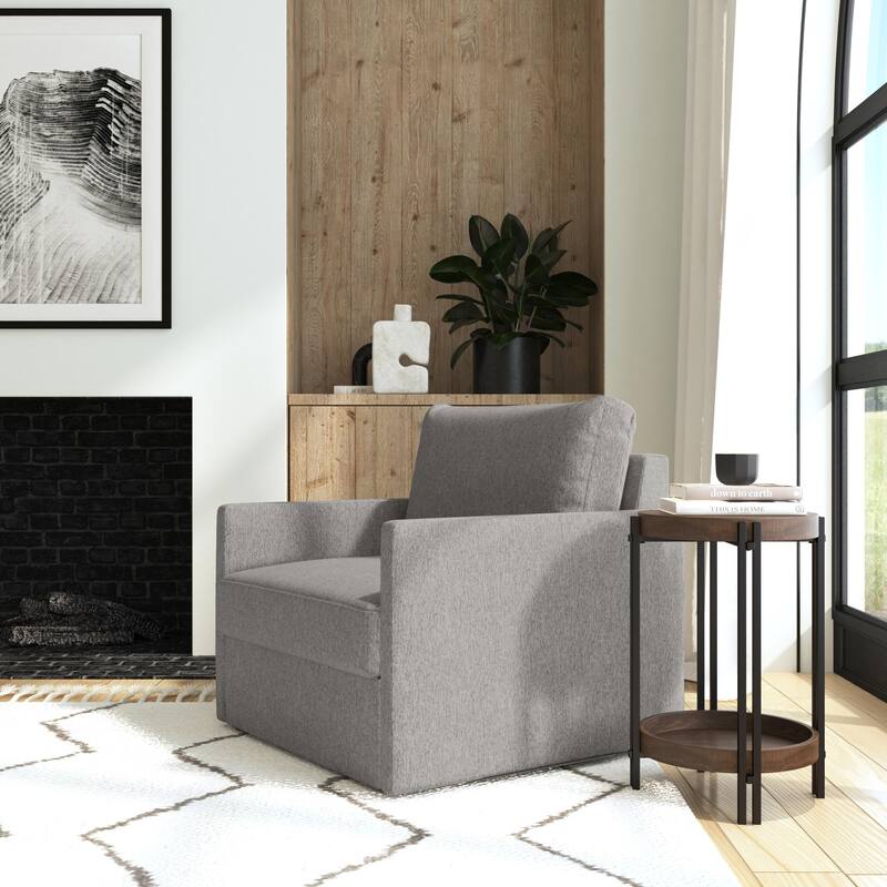 Flex 37" W Polyester Modular Armchair - 39" x 35" x 37"