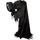 preview thumbnail 10 of 9, Haunted Hill Farm Colossal the Hunched Skeleton Reaper by Tekky, Premium Talking Halloween Animatronic, Plug-In or Battery