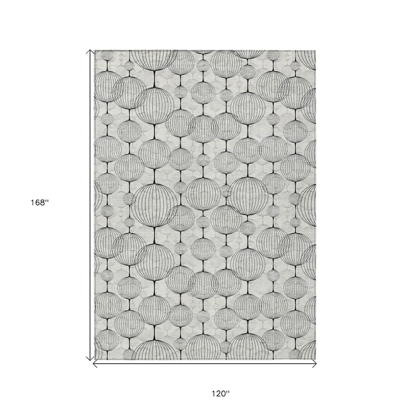 HomeRoots Geometric Transitional Rectangle Outdoor Rug