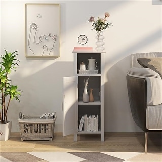 Wooden Bathroom Floor Storage Cabinet - 12"D x 12"W x 31.5"H - Bed Bath ...