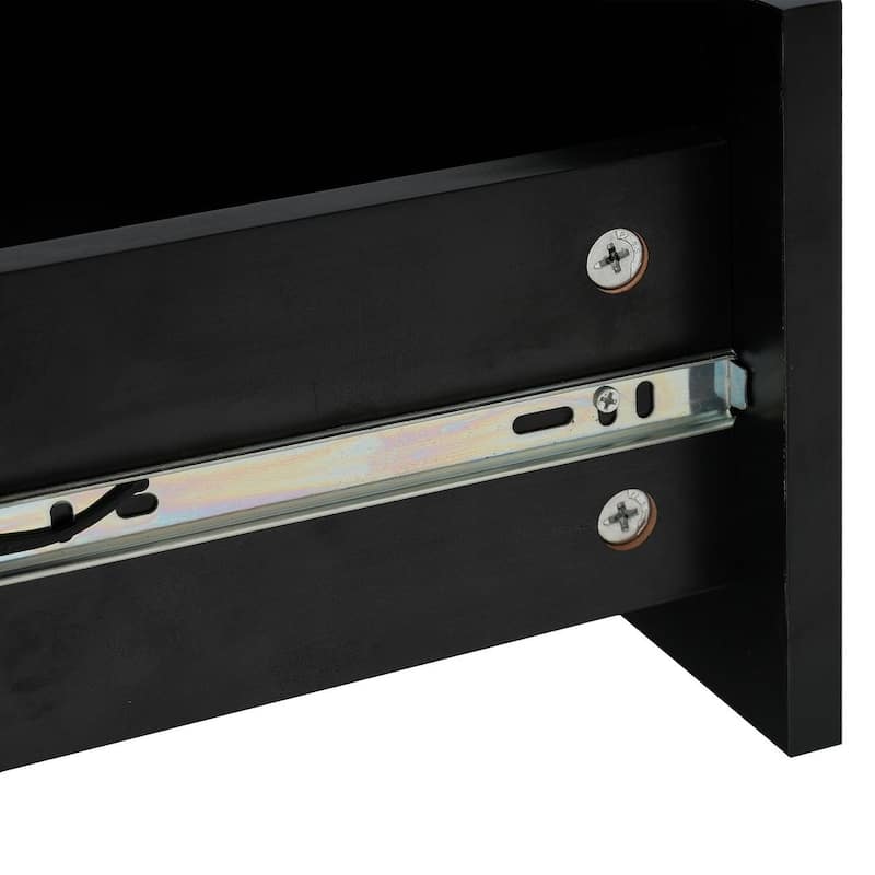 Modern TV Stand with High Gloss Faux Marble Top for TVs Up to 78'' - 68.8”W x 14.9”D x 16.5”H